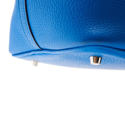 Hermes Picotin Lock MM Handbag Taurillon Clemence Blue Indra (silver Hardware)