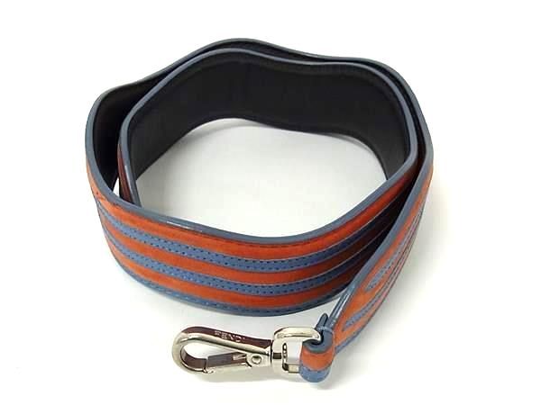 Fendi Strap You Leather Shoulder Strap For Bag Shoulder Strap Light Blue And