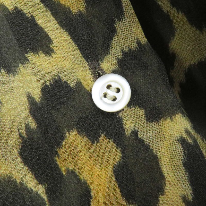 Christian DIOR 141b58a6676 100% Silk BEE Embroidery Leopard Pattern Sheer