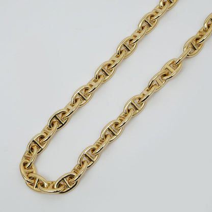Hermes Chaine D'ancre PM Necklace 750 YG Yellow Gold 43 Pieces 109.6g
