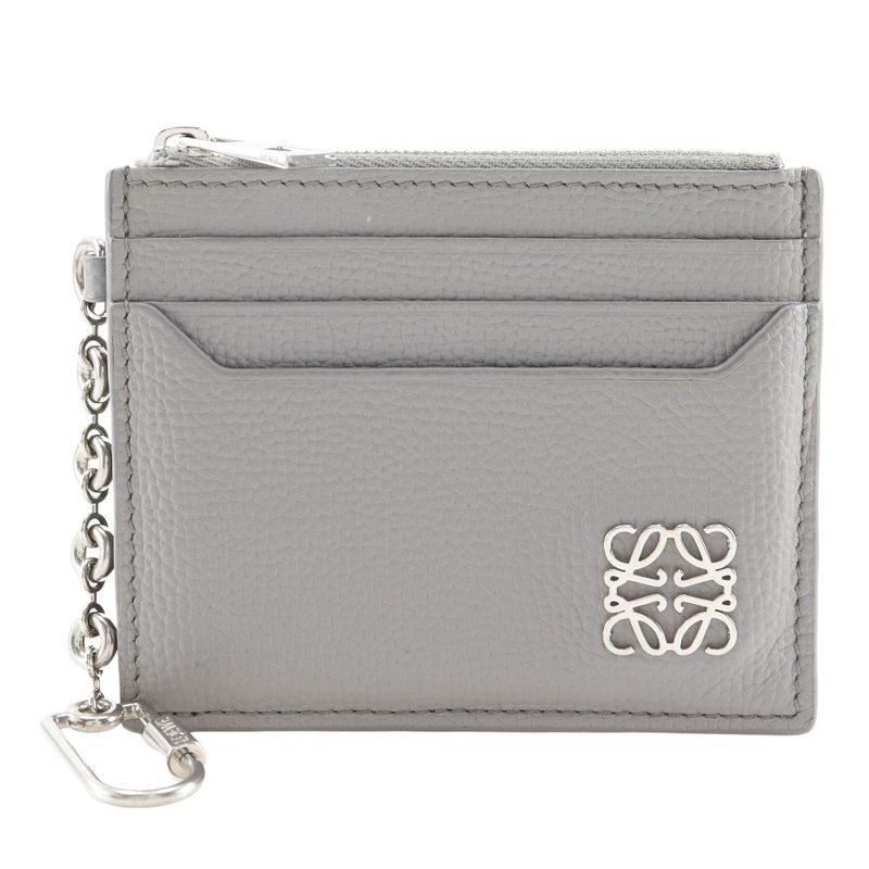 Loewe Anagram Square Card Holder Coin Case Women's Card Case