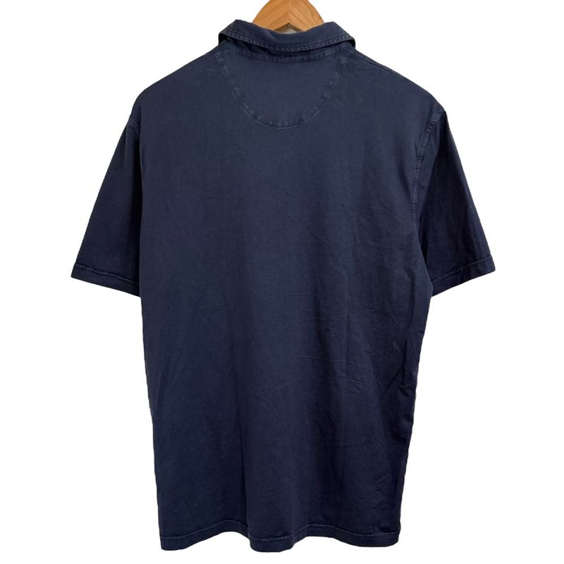 23aw Prada Used Cotton Pique Short Sleeve Polo Shirt Size M Navy Men's Used