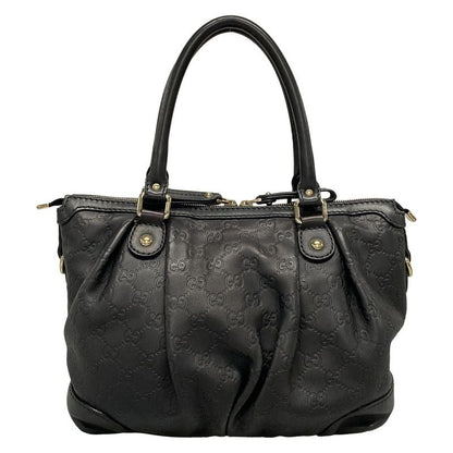 Gucci Handbag Sookie Stripe Line 247902 Black Leather