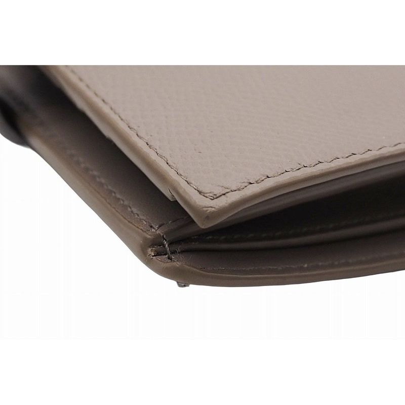 Celine Medium Strap Wallet Calfskin Pebble Glaze Mineral Blue Bicolor Wallet