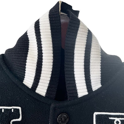 Louis Vuitton Riders Jacket 21AW NBA Collaboration Rm212m Leather Wool Black