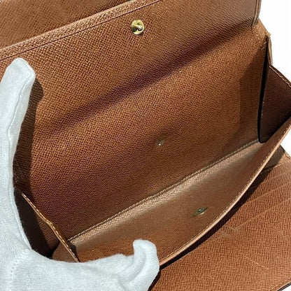Louis Vuitton Monogram Portefeuille International M61217 Long Wallet Trifold