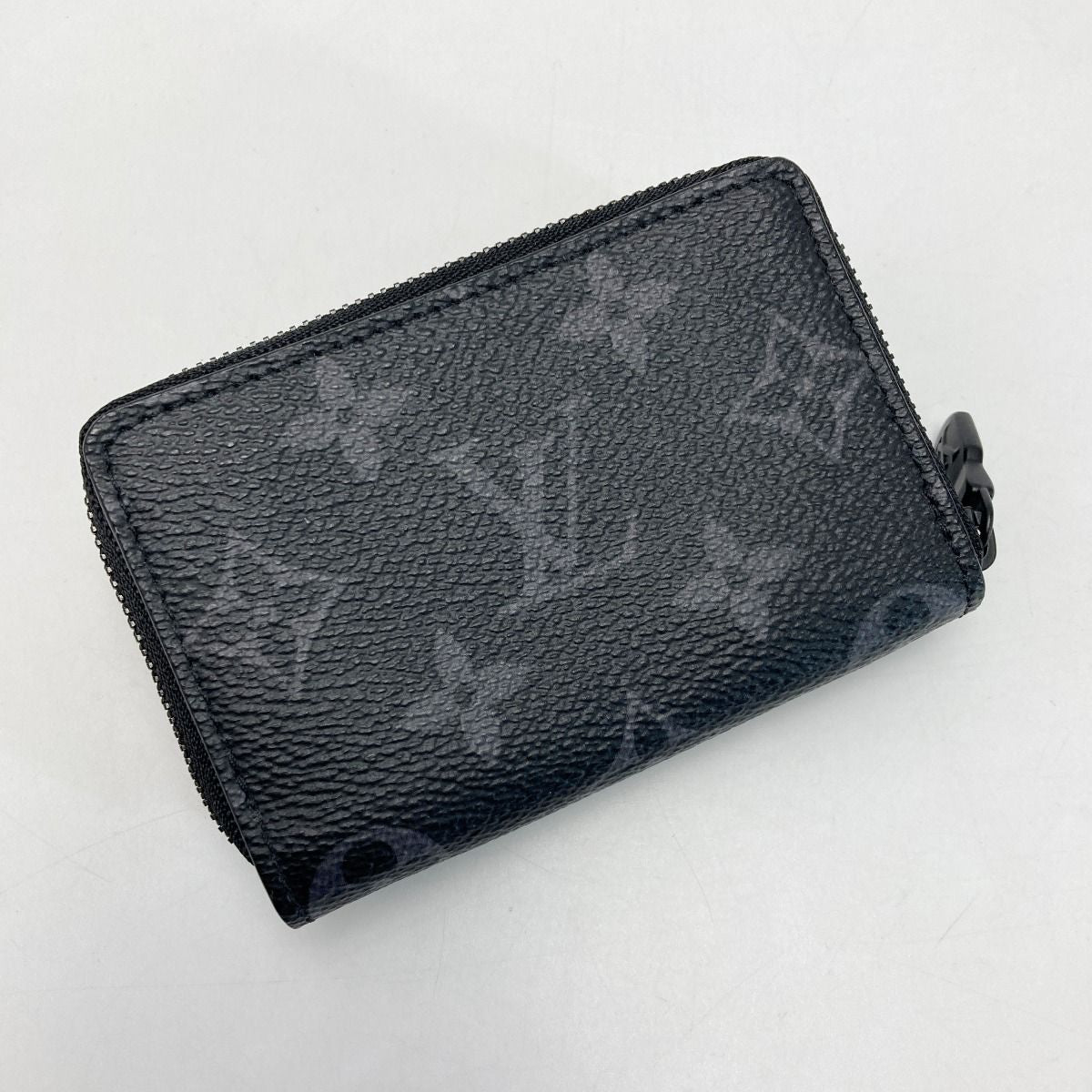 Louis Vuitton Monogram Eclipse Zippy Organizer M82771 Black Coin Case Wallet