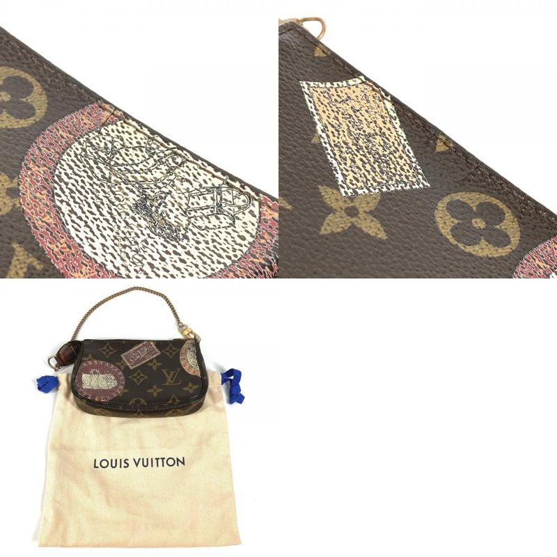 Louis Vuitton Shoulder Bag Mini Pochette Accessoire M95804 Monogram Canvas Brown