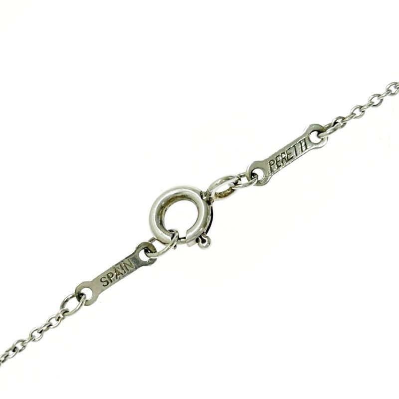 Tiffany & Co Silver Curved Heart Necklace 4.3g 925 Engraved 440341 Necklace