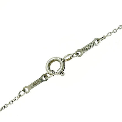 Tiffany & Co Silver Curved Heart Necklace 4.3g 925 Engraved 440341 Necklace