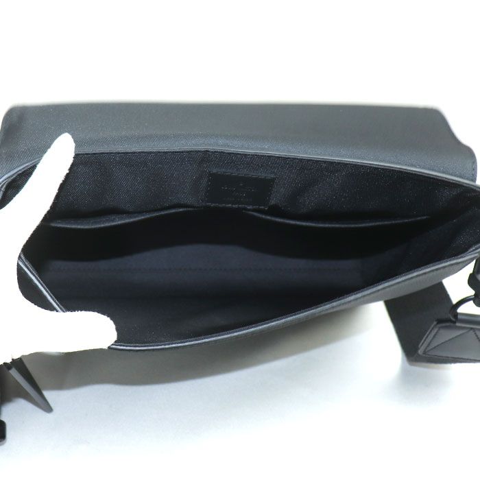 Louis Vuitton Takeoff Messenger Shoulder Bag Black M57080 IC Chip Men's Preowned