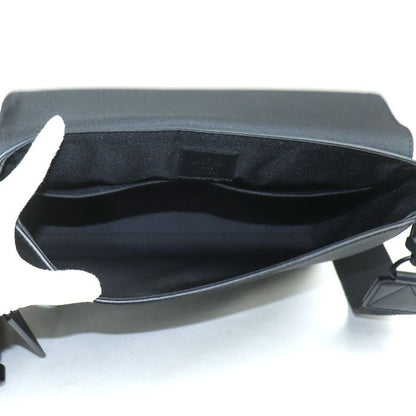 Louis Vuitton Takeoff Messenger Shoulder Bag Black M57080 IC Chip Men's Preowned