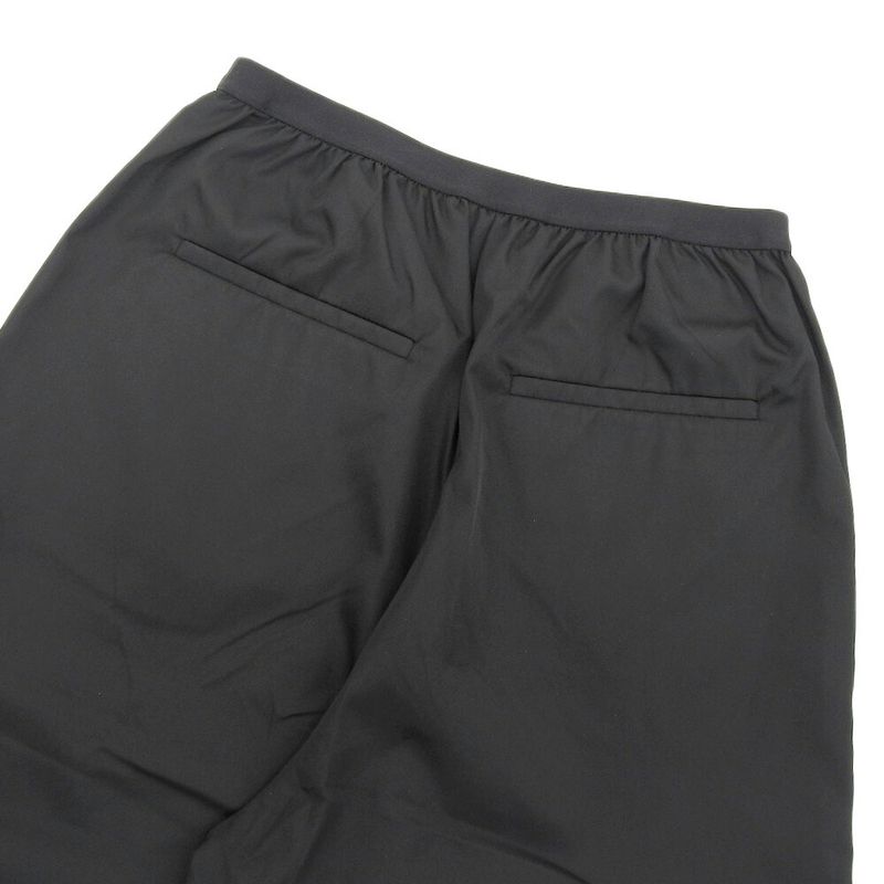 Prada 2022item 22y887s2311wq8 Re-nyron High Rise Wide Leg Pants 38 S Black