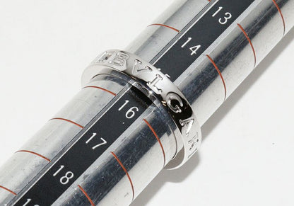 Bulgari Ring 18K White Gold Diamond 1p(004ct) Bzero1 Ring (double Logo Ring )
