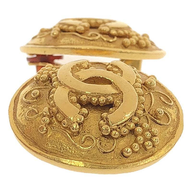 Chanel - Vintage Coco Mark Earrings 96A - Gold - Women's
