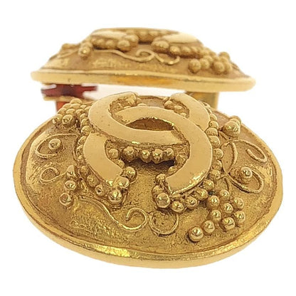Chanel - Vintage Coco Mark Earrings 96A - Gold - Women's