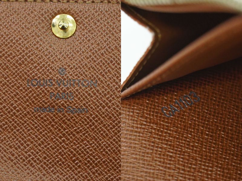 Authentic Louis Vuitton LV Old Shape Portefeuille Sarah Monogram Long Wallet