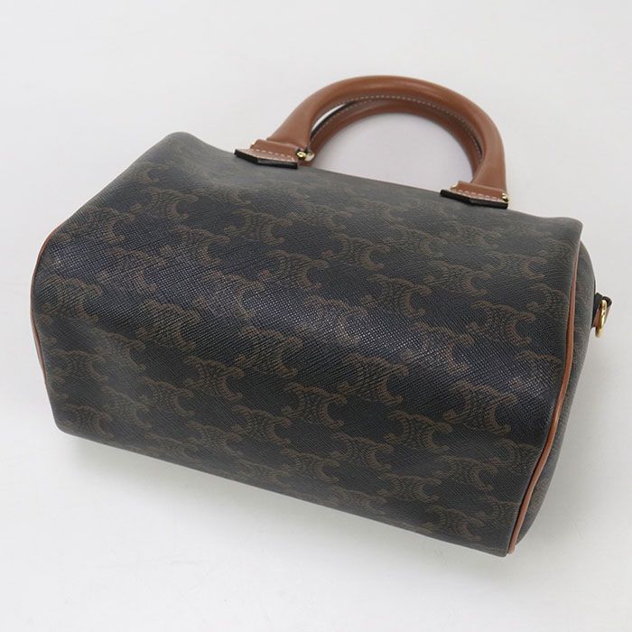 Celine Small 2WAY Triomphe Canvas 113772cas.04lu Mini Boston Triomphe Canvas