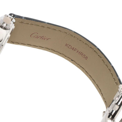 Cartier W1020012 Chronoscaf SM Wristwatch SS Leather Ladies