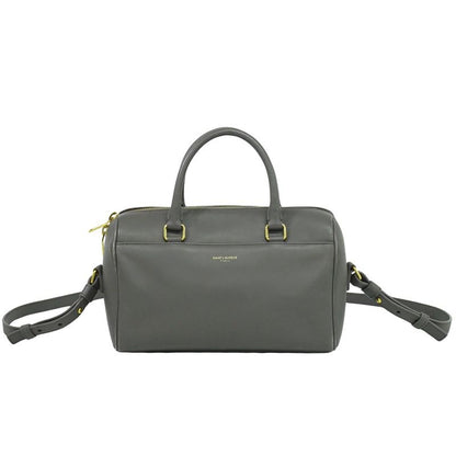 Authentic Saint Laurent Baby Duffle 2WAY Shoulder Bag Handbag Pochette Leather