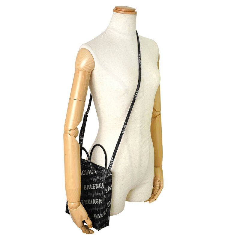 Balenciaga Tote Bag Signature Black