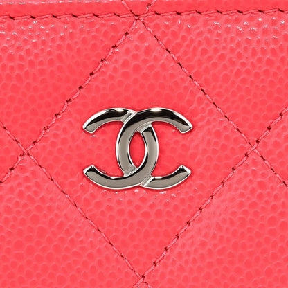 Chanel Coin Case Classic ZIP COIN Purse Neon Pink