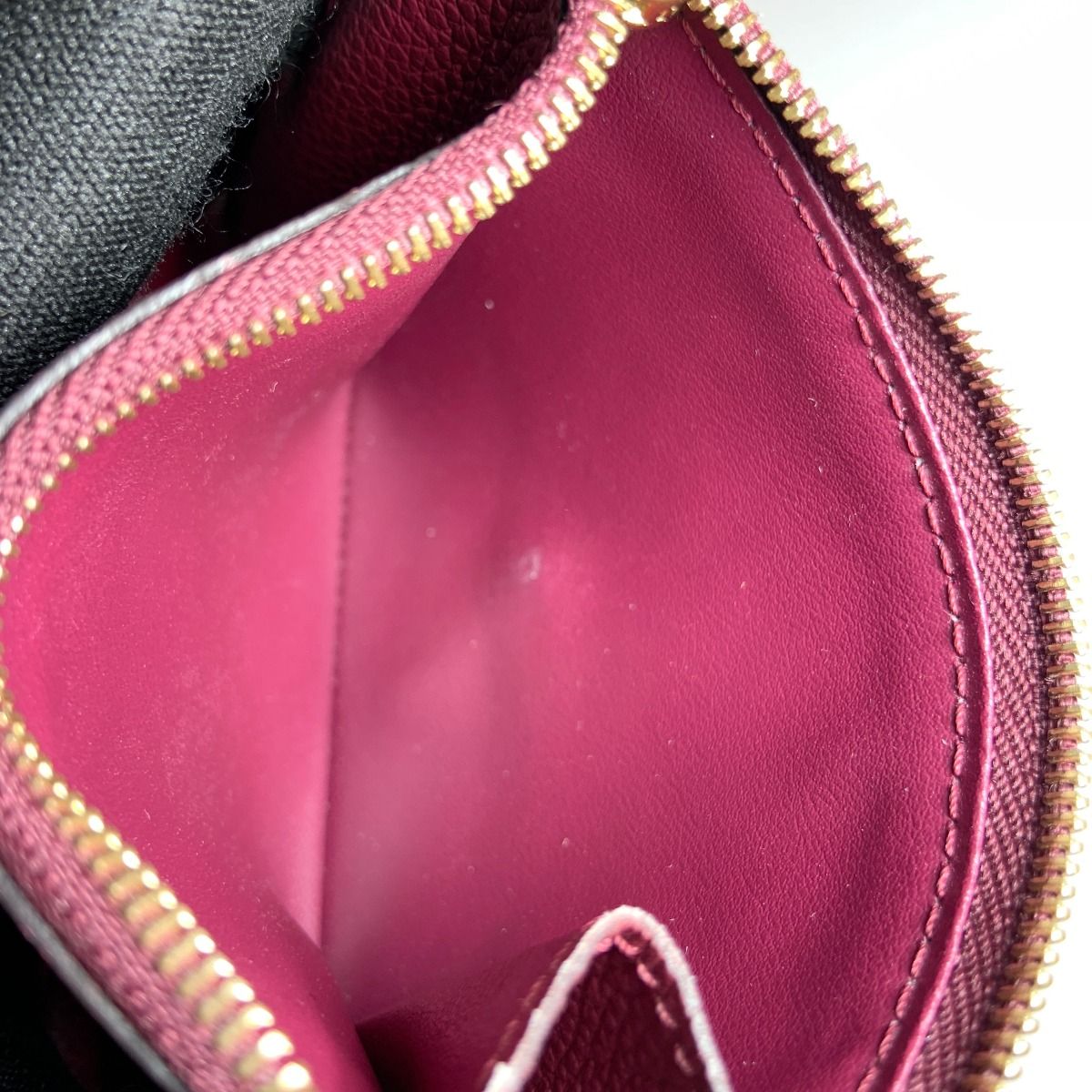 Louis Vuitton Empreinte Portefeuille Marine Trifold Wallet Wine Red