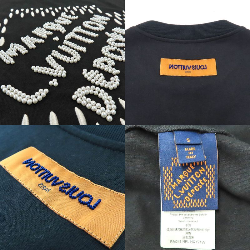 Louis Vuitton Embroidered Signature Cotton T-shirt 1afjff Hqy71wnpl S