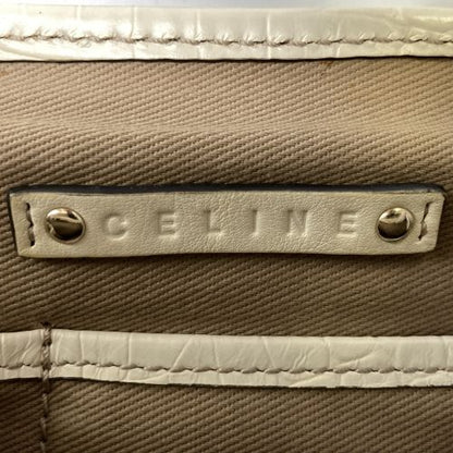 Celine Sd-sa-0029 Handbag Croc Shape Pressed Boogie Macadam Canvas Leather