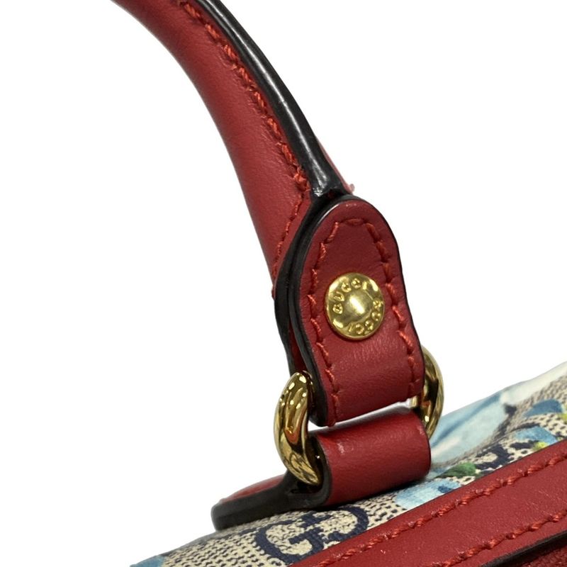 Gucci Handbag GG Blooms 546312 Navy×red×multi Leather