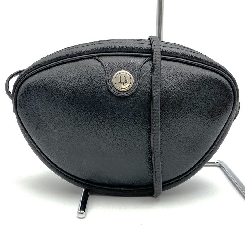 DIOR Shoulder Bag Crossbody Bag Mini Shoulder Black Leather Fashion Women