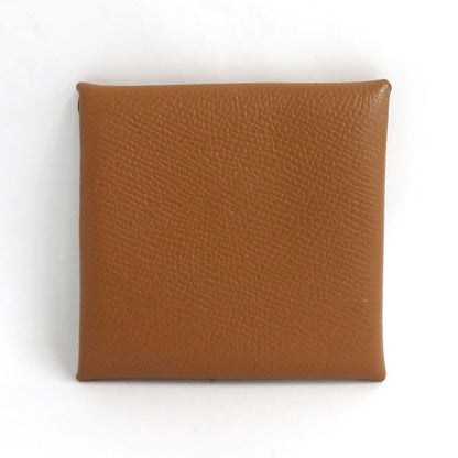 Hermes Bastia Gold Vo-epson Coin Case D Engraved 2019 Brown
