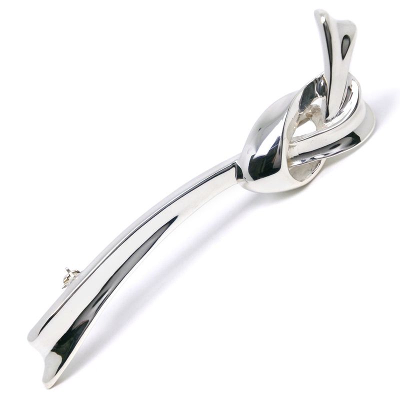 Tiffany & Co Ribbon Motif Silver 925 Ladies 10.7g Brooch