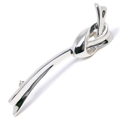Tiffany & Co Ribbon Motif Silver 925 Ladies 10.7g Brooch