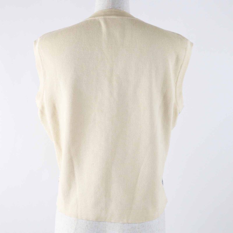 Hermes Vintage MONT Sainct Michel Mont Saint Michel Silk Cotton Rare Vest