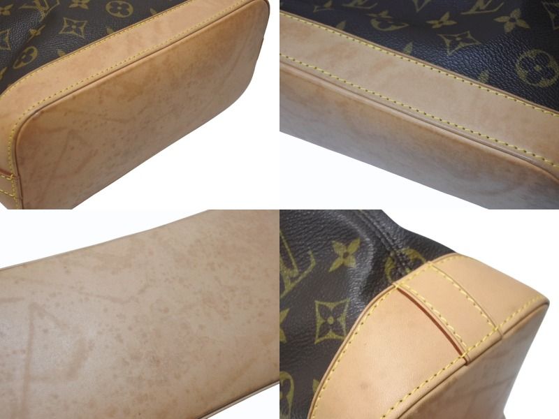 Louis Vuitton Handbag Lockit Monogram Canvas Leather Brown Gold — view 6