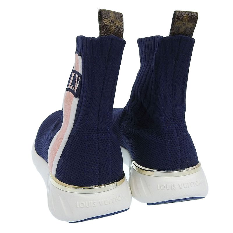 Unused Louis Vuitton 2019 Item Aftergame Line Knit Socks Sneakers 34 1 2