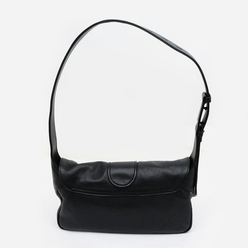 Gucci Aphrodite 767226 Black Shoulder Bag Cuff Leather Women's - Unused