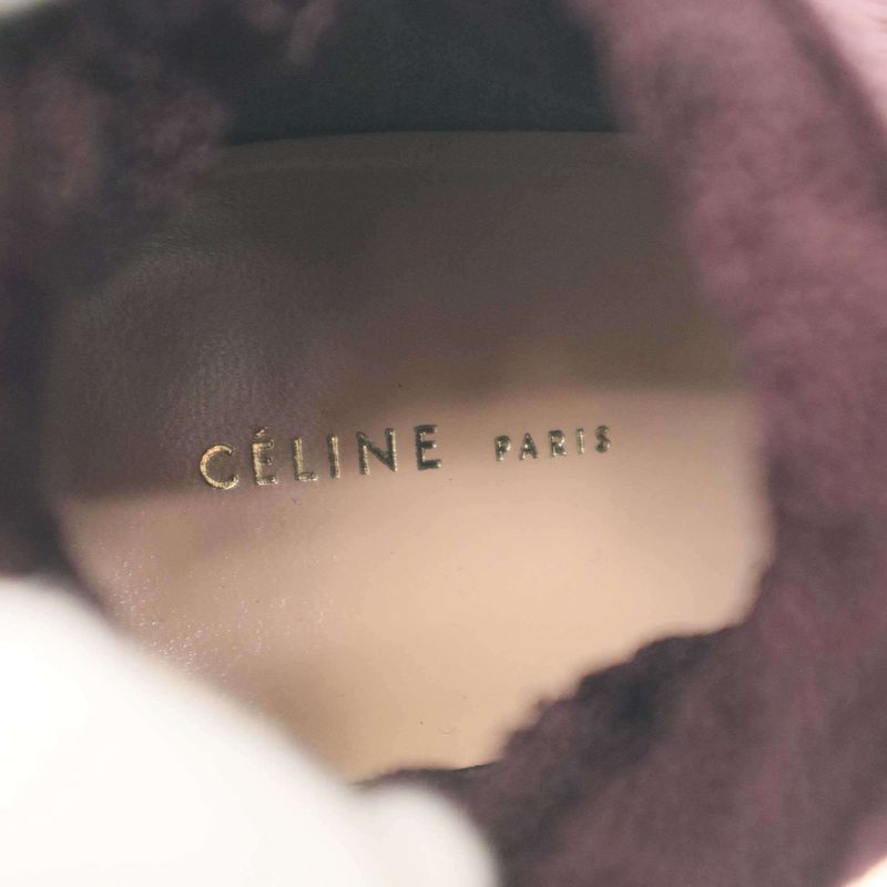 Celine by Phoebe Philo Stretch Sock Boots Burgundy 37