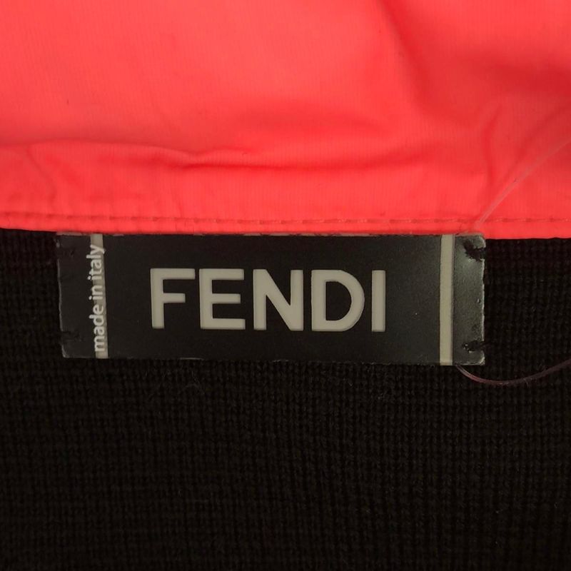 Fendi Nylon Combinit Blouson Fz7267 Cdd Black Pink 44