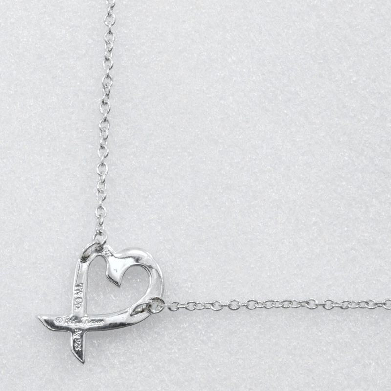Tiffany & Co Loving Heart Paloma Picasso 925 Silver Ladies 1.7g Necklace