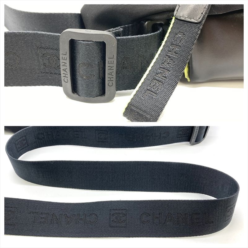 Chanel Sport Shoulder Bag Black Black/silver Hardware 9th Unisex