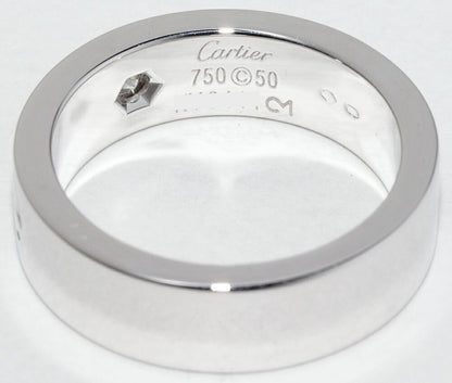 Cartier Ring 18K White Gold Diamond 1P Lovering Ring Width 55mm (022in)