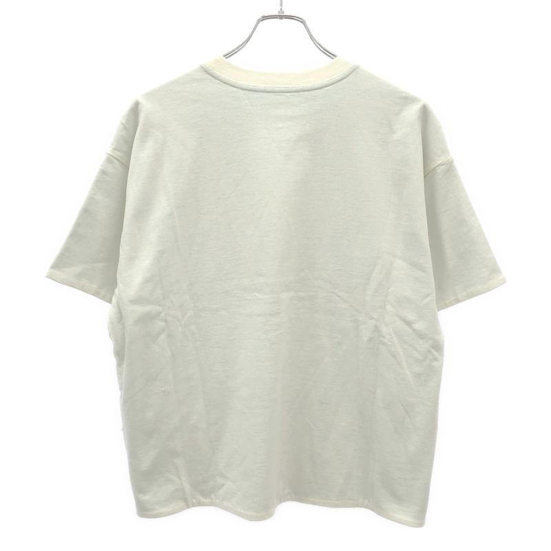 Bottega Veneta 2-Tone Crew Neck T-Shirt 702429 V16e0 White Blue S