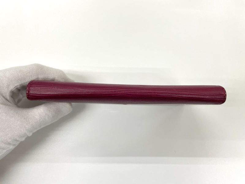 Louis Vuitton Epi Portefeuille Emilie Zipper Long Wallet M60851 Bordeaux Made