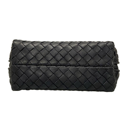 Bottega Veneta Pouch Intrecciato Black Leather