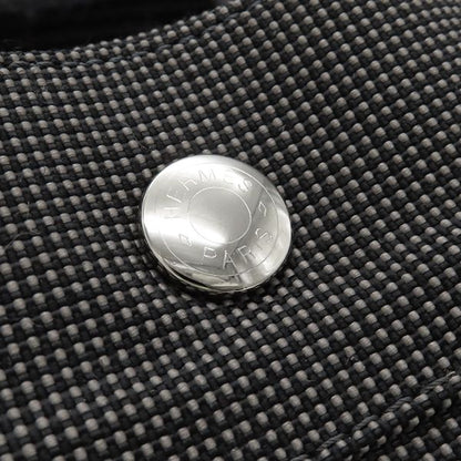 Hermes Tote Bag Her Line Tote MM Canvas Gray Silver Hardware Key and Cadena