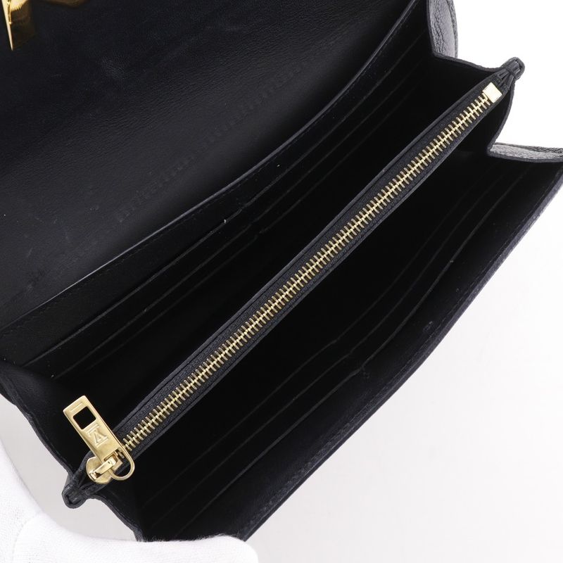 Louis Vuitton Portefeuille Very Monogram M62059 Leather Noir Black Mi3198