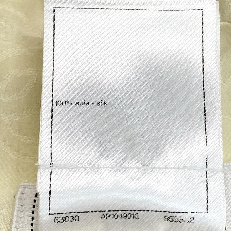 Chanel Long Sleeve Shirt Blouse Size 40 M Women's P74771 Ivory 2023/coco