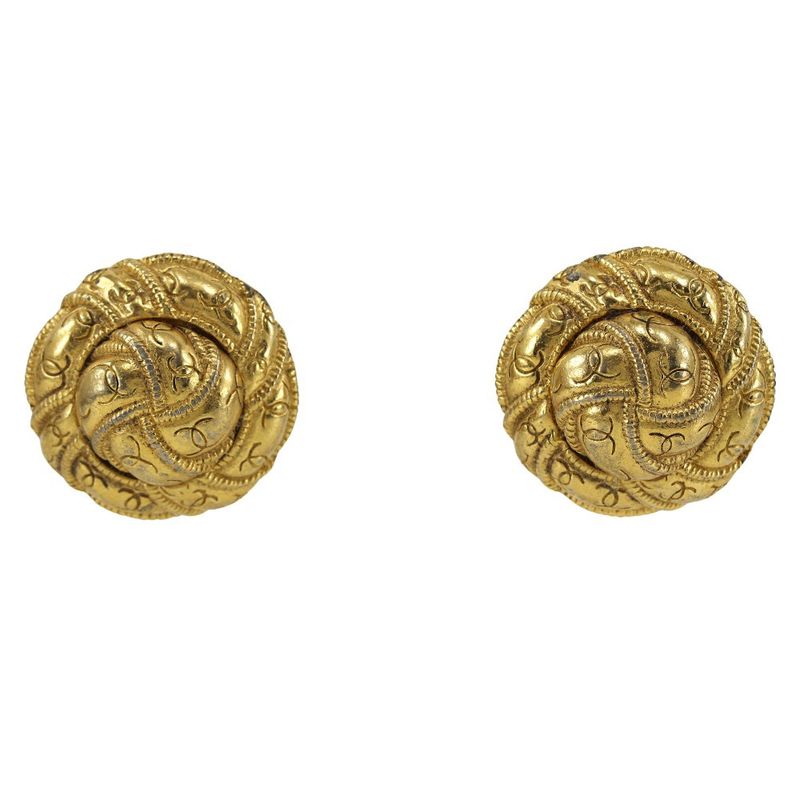 Chanel Gold Plated Ladies 30.2g Earrings